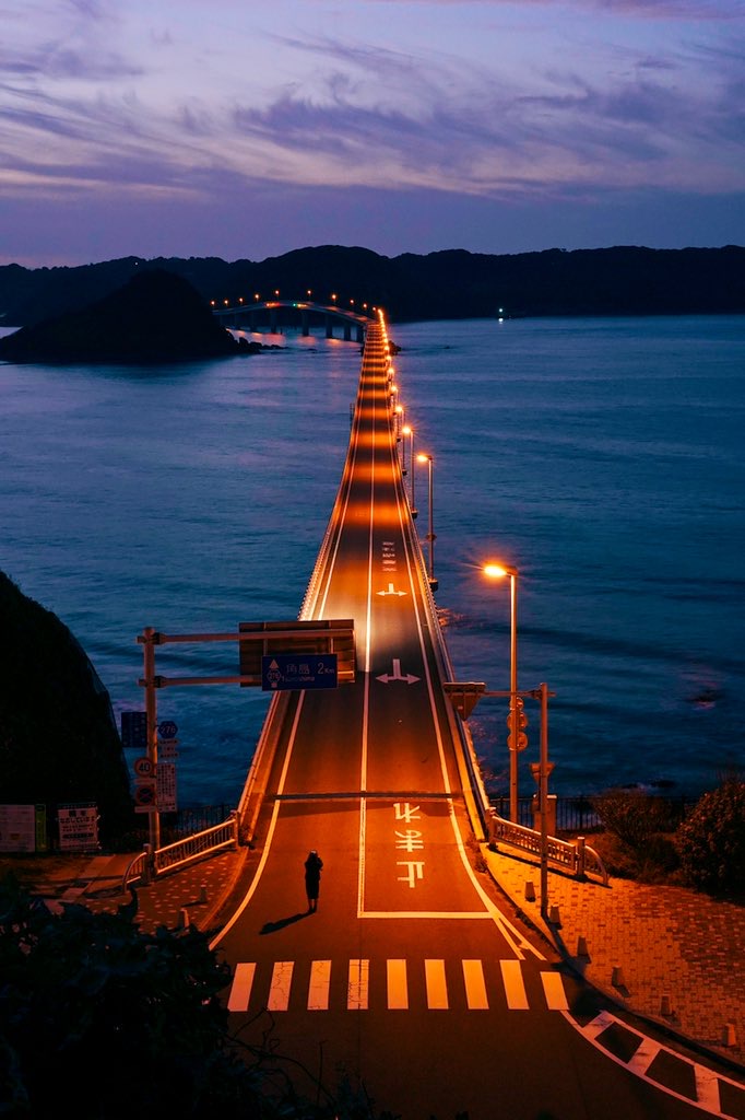角島大橋夜景