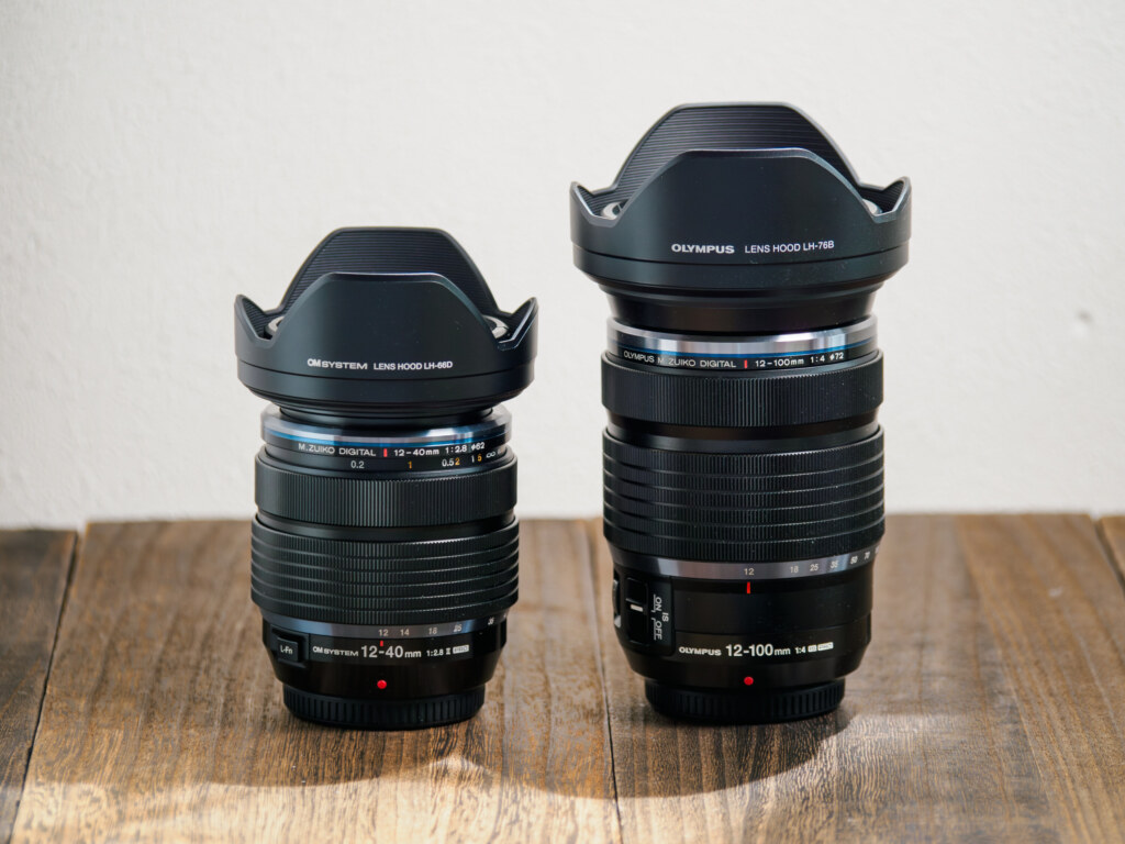 M.ZUIKO 12-40mm F2.8 PRO IIと12-100mm F4.0 IS PRO